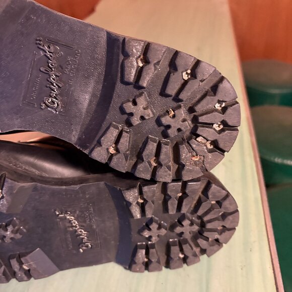 Mens Solovair Gripfast Black 14 Eye Steel Toe Capped Derby Boots UK 10 US 11 - Picture 12 of 14